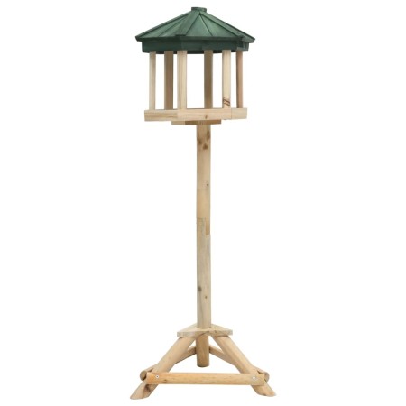 Stehendes Futterhäuschen massives Tannenholz 33x110 cm von vidaXL, Vogel Fütterer - Ref: Foro24-314817, Preis: 45,81 €, Rabat...