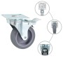Ruedas giratorias 8 unidades 75 mm von , Materialhandhabung - Ref: Foro24-277836, Preis: 35,96 €, Rabatt: %