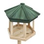 Stehendes Futterhäuschen massives Tannenholz 33x110 cm von vidaXL, Vogel Fütterer - Ref: Foro24-314817, Preis: 45,81 €, Rabat...