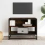 Mueble TV metal y madera ingeniería roble humo 61x40x46 cm von , TV-Möbel - Ref: Foro24-848881, Preis: 43,15 €, Rabatt: %