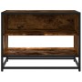 Mueble TV metal y madera ingeniería roble humo 61x40x46 cm de , Muebles TV - Ref: Foro24-848881, Precio: 43,61 €