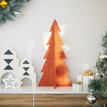 Árbol Navidad de adorno madera maciza pino marrón cera 59,5 cm von , Weihnachtsbäume - Ref: Foro24-858167, Preis: 17,96 €, Ra...