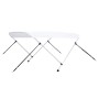 Bimini-Markise mit 2 weißen Bögen 150x120x110 cm von vidaXL, Aufbewahrungsabdeckungen für Boote - Ref: Foro24-93123, Preis: 9...