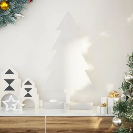 Árbol Navidad de adorno madera maciza pino blanco 80 cm by , Christmas trees - Ref: Foro24-858184, Price: 18,42 €, Discount: %