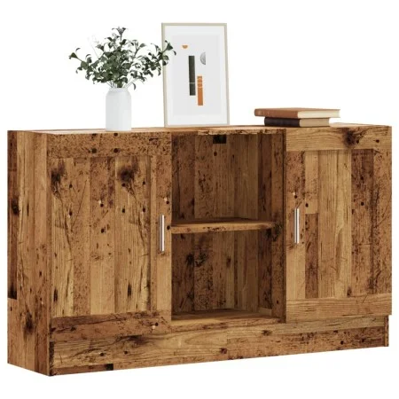 Aparador de madera ingeniería envejecida negro 120x30,5x70 cm by , Sideboards - Ref: Foro24-856162, Price: 104,00 €, Discount: %