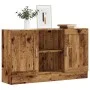 Aparador de madera ingeniería envejecida negro 120x30,5x70 cm by , Sideboards - Ref: Foro24-856162, Price: 104,00 €, Discount: %