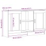 Aparador de madera ingeniería envejecida negro 120x30,5x70 cm von , Sideboards - Ref: Foro24-856162, Preis: 107,25 €, Rabatt: %