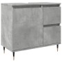 Armario de baño madera contrachapada gris hormigón 65x33x60 cm de , Tocadores de baño - Ref: Foro24-857222, Precio: 71,03 €