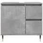 Armario de baño madera contrachapada gris hormigón 65x33x60 cm von , Badezimmerwaschtische - Ref: Foro24-857222, Preis: 67,66...