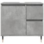 Armario de baño madera contrachapada gris hormigón 65x33x60 cm by , bathroom vanities - Ref: Foro24-857222, Price: 68,74 €, D...