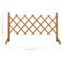 Fenced garden gate made of solid orange fir wood 120x60 cm by vidaXL, fence panels - Ref: Foro24-314822, Price: 29,34 €, Disc...