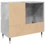 Armario de baño madera contrachapada gris hormigón 65x33x60 cm by , bathroom vanities - Ref: Foro24-857222, Price: 68,74 €, D...