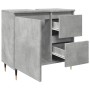 Armario de baño madera contrachapada gris hormigón 65x33x60 cm by , bathroom vanities - Ref: Foro24-857222, Price: 68,74 €, D...