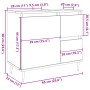 Armario de baño madera contrachapada gris hormigón 65x33x60 cm by , bathroom vanities - Ref: Foro24-857222, Price: 68,74 €, D...