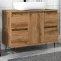 Mueble de baño madera de ingeniería roble artisan 80x33x60 cm de , Muebles de baño - Ref: Foro24-857236, Precio: 126,12 €, De...