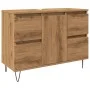 Mueble de baño madera de ingeniería roble artisan 80x33x60 cm de , Muebles de baño - Ref: Foro24-857236, Precio: 126,12 €, De...