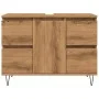 Mueble de baño madera de ingeniería roble artisan 80x33x60 cm de , Muebles de baño - Ref: Foro24-857236, Precio: 126,12 €, De...