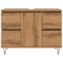 Mueble de baño madera de ingeniería roble artisan 80x33x60 cm von , Badezimmermöbel - Ref: Foro24-857236, Preis: 129,22 €, Ra...