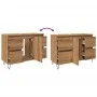 Mueble de baño madera de ingeniería roble artisan 80x33x60 cm de , Muebles de baño - Ref: Foro24-857236, Precio: 126,12 €, De...