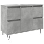 Mueble de baño madera de ingeniería gris hormigón 80x33x60 cm von , Badezimmermöbel - Ref: Foro24-857234, Preis: 91,49 €, Rab...