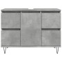 Mueble de baño madera de ingeniería gris hormigón 80x33x60 cm von , Badezimmermöbel - Ref: Foro24-857234, Preis: 91,49 €, Rab...