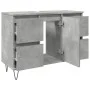 Mueble de baño madera de ingeniería gris hormigón 80x33x60 cm by , Bathroom furniture - Ref: Foro24-857234, Price: 90,05 €, D...