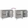Mueble de baño madera de ingeniería gris hormigón 80x33x60 cm von , Badezimmermöbel - Ref: Foro24-857234, Preis: 91,49 €, Rab...