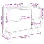 Mueble de baño madera de ingeniería gris hormigón 80x33x60 cm von , Badezimmermöbel - Ref: Foro24-857234, Preis: 91,49 €, Rab...
