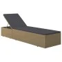 Braune und dunkelgraue Liege aus synthetischem Rattan von vidaXL, Liegen - Ref: Foro24-310146, Preis: 144,49 €, Rabatt: %