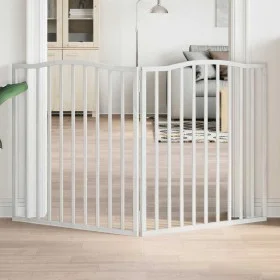 Puerta para perros plegable 2 paneles madera álamo blanca 160cm von , Hundehütten und Zäune - Ref: Foro24-352218, Preis: 44,9...