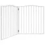 Puerta para perros plegable 2 paneles madera álamo blanca 160cm by , Dog kennels and fences - Ref: Foro24-352218, Price: 44,9...