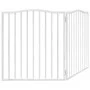 Puerta para perros plegable 2 paneles madera álamo blanca 160cm by , Dog kennels and fences - Ref: Foro24-352218, Price: 44,9...