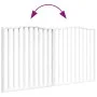 Puerta para perros plegable 2 paneles madera álamo blanca 160cm by , Dog kennels and fences - Ref: Foro24-352218, Price: 44,9...