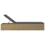 Braune und dunkelgraue Liege aus synthetischem Rattan von vidaXL, Liegen - Ref: Foro24-310146, Preis: 144,49 €, Rabatt: %