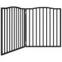 Puerta para perros plegable 2 paneles madera álamo negra 160 cm by , Dog kennels and fences - Ref: Foro24-352226, Price: 52,2...