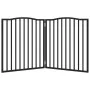 Puerta para perros plegable 2 paneles madera álamo negra 160 cm by , Dog kennels and fences - Ref: Foro24-352226, Price: 52,2...