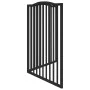 Puerta para perros plegable 2 paneles madera álamo negra 160 cm by , Dog kennels and fences - Ref: Foro24-352226, Price: 52,2...