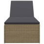 Braune und dunkelgraue Liege aus synthetischem Rattan von vidaXL, Liegen - Ref: Foro24-310146, Preis: 159,96 €, Rabatt: %