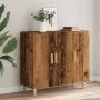 Aparador de madera de ingeniería envejecido 90x34x80 cm by , Sideboards - Ref: Foro24-856890, Price: 100,87 €, Discount: %