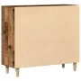 Aparador de madera de ingeniería envejecido 90x34x80 cm by , Sideboards - Ref: Foro24-856890, Price: 100,87 €, Discount: %