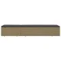 Braune und dunkelgraue Liege aus synthetischem Rattan von vidaXL, Liegen - Ref: Foro24-310146, Preis: 144,49 €, Rabatt: %
