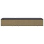 Brown and Dark Gray Synthetic Rattan Lounger by vidaXL, Loungers - Ref: Foro24-310146, Price: 159,96 €, Discount: %