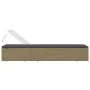 Braune und dunkelgraue Liege aus synthetischem Rattan von vidaXL, Liegen - Ref: Foro24-310146, Preis: 144,49 €, Rabatt: %