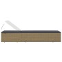Brown and Dark Gray Synthetic Rattan Lounger by vidaXL, Loungers - Ref: Foro24-310146, Price: 159,96 €, Discount: %