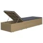 Braune und dunkelgraue Liege aus synthetischem Rattan von vidaXL, Liegen - Ref: Foro24-310146, Preis: 144,49 €, Rabatt: %