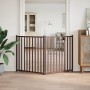 Puerta de perros plegable 2 paneles madera abeto marrón 160 cm von , Hundehütten und Zäune - Ref: Foro24-352298, Preis: 54,38...