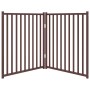 Puerta de perros plegable 2 paneles madera abeto marrón 160 cm von , Hundehütten und Zäune - Ref: Foro24-352298, Preis: 54,38...