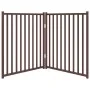 Puerta de perros plegable 2 paneles madera abeto marrón 160 cm de , Casetas y cercados para perros - Ref: Foro24-352298, Prec...