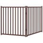 Puerta de perros plegable 2 paneles madera abeto marrón 160 cm von , Hundehütten und Zäune - Ref: Foro24-352298, Preis: 54,38...