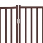 Puerta de perros plegable 2 paneles madera abeto marrón 160 cm von , Hundehütten und Zäune - Ref: Foro24-352298, Preis: 54,38...